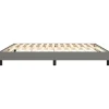 Vidaxl Cadre de lit sans matelas gris foncé 180x200 cm tissu Sale
