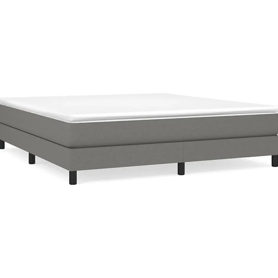 Vidaxl Cadre de lit sans matelas gris foncé 180x200 cm tissu Sale