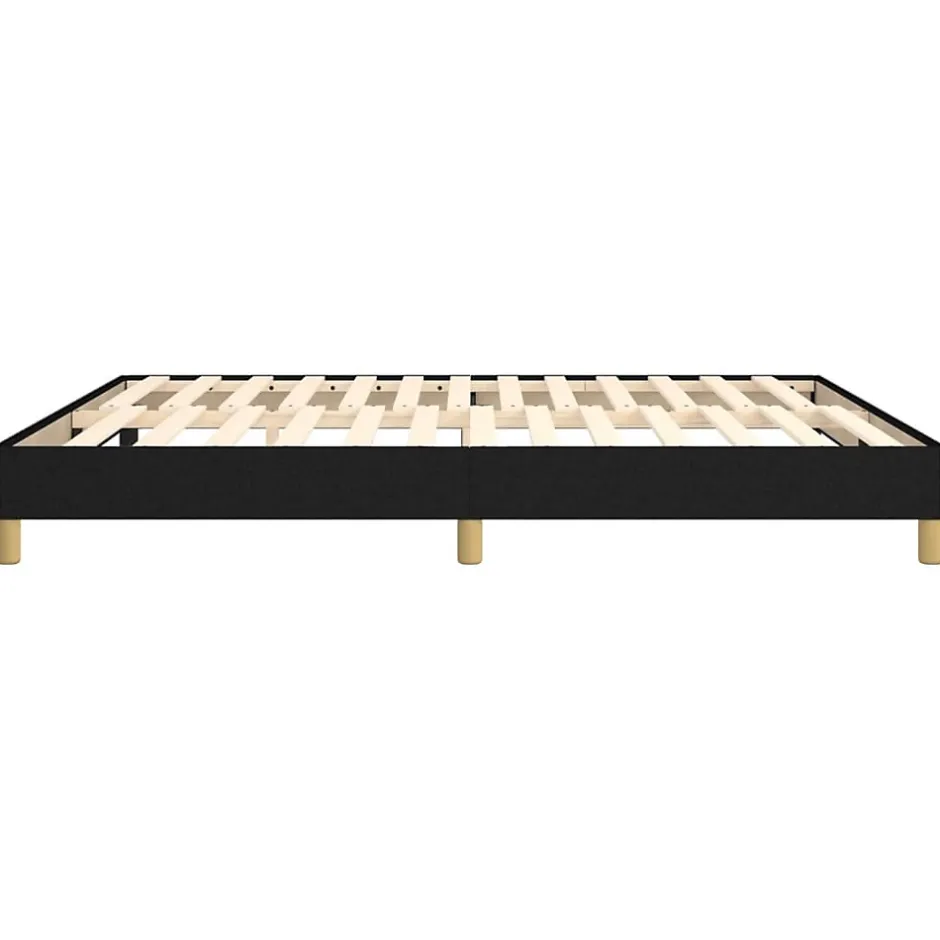 Vidaxl Cadre de lit sans matelas noir 180x200 cm tissu Best