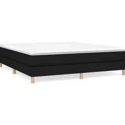 Vidaxl Cadre de lit sans matelas noir 180x200 cm tissu Best