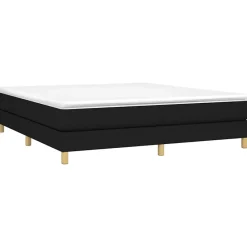 Vidaxl Cadre de lit sans matelas noir 180x200 cm tissu Best