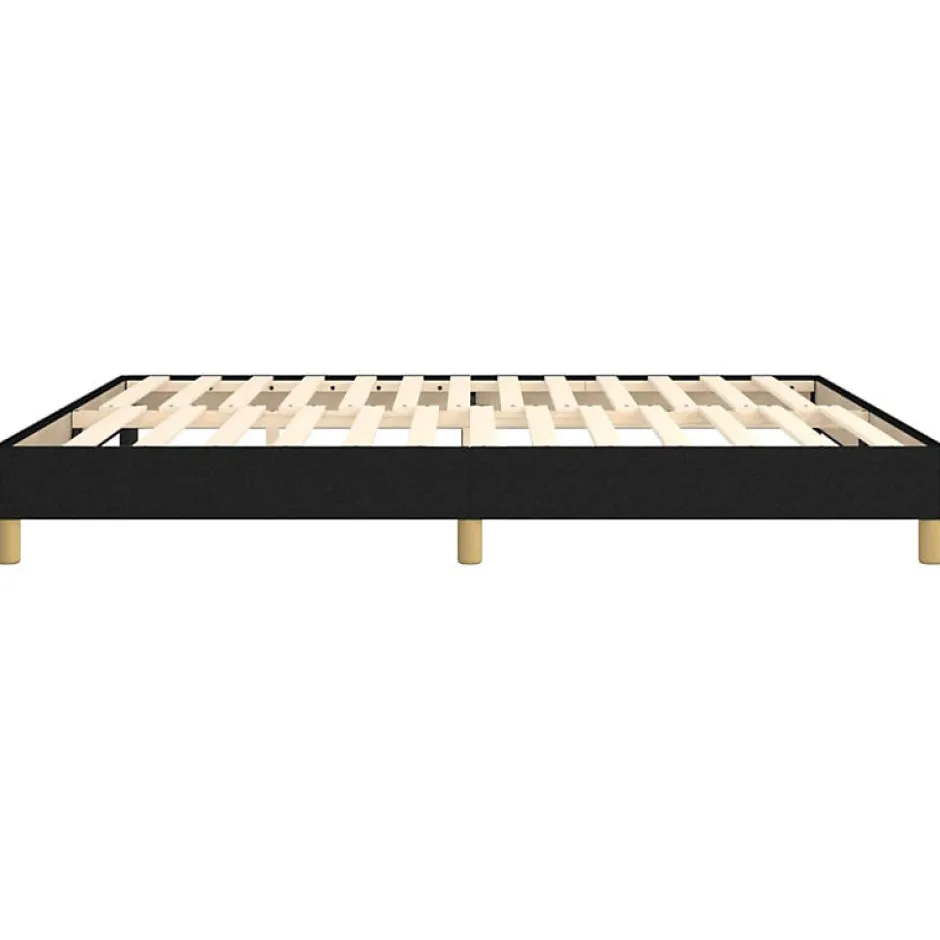Vidaxl Cadre de lit sans matelas noir 180x200 cm tissu Best