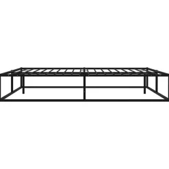 Vidaxl Cadre de lit sans matelas noir métal 160x200 cm