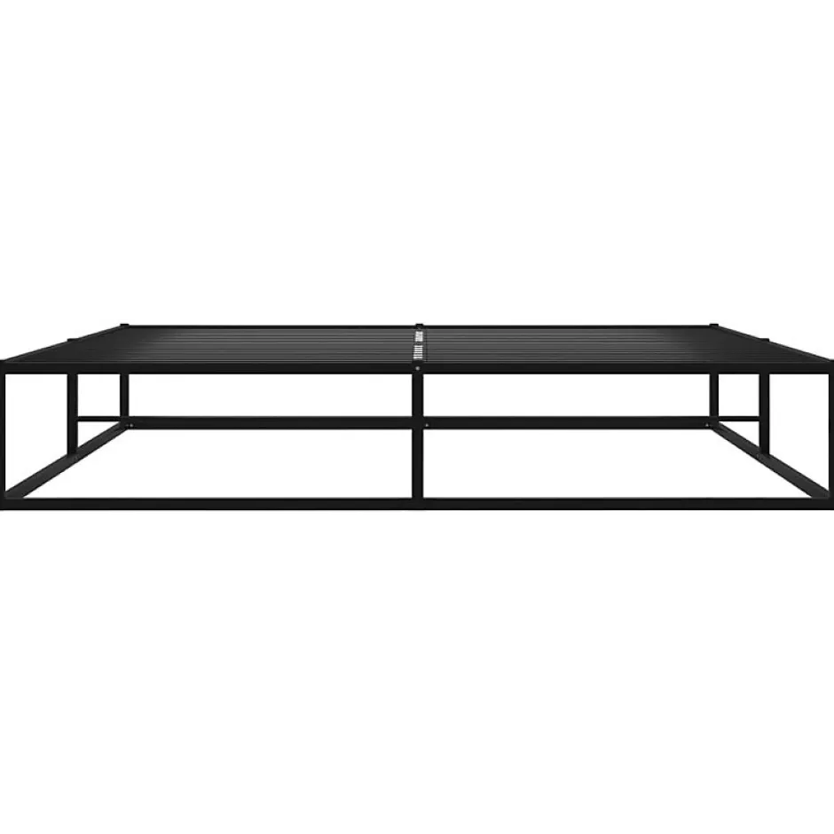 Vidaxl Cadre de lit sans matelas noir métal 160x200 cm