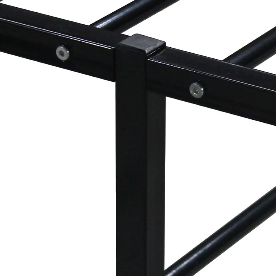 Vidaxl Cadre de lit sans matelas noir métal 160x200 cm