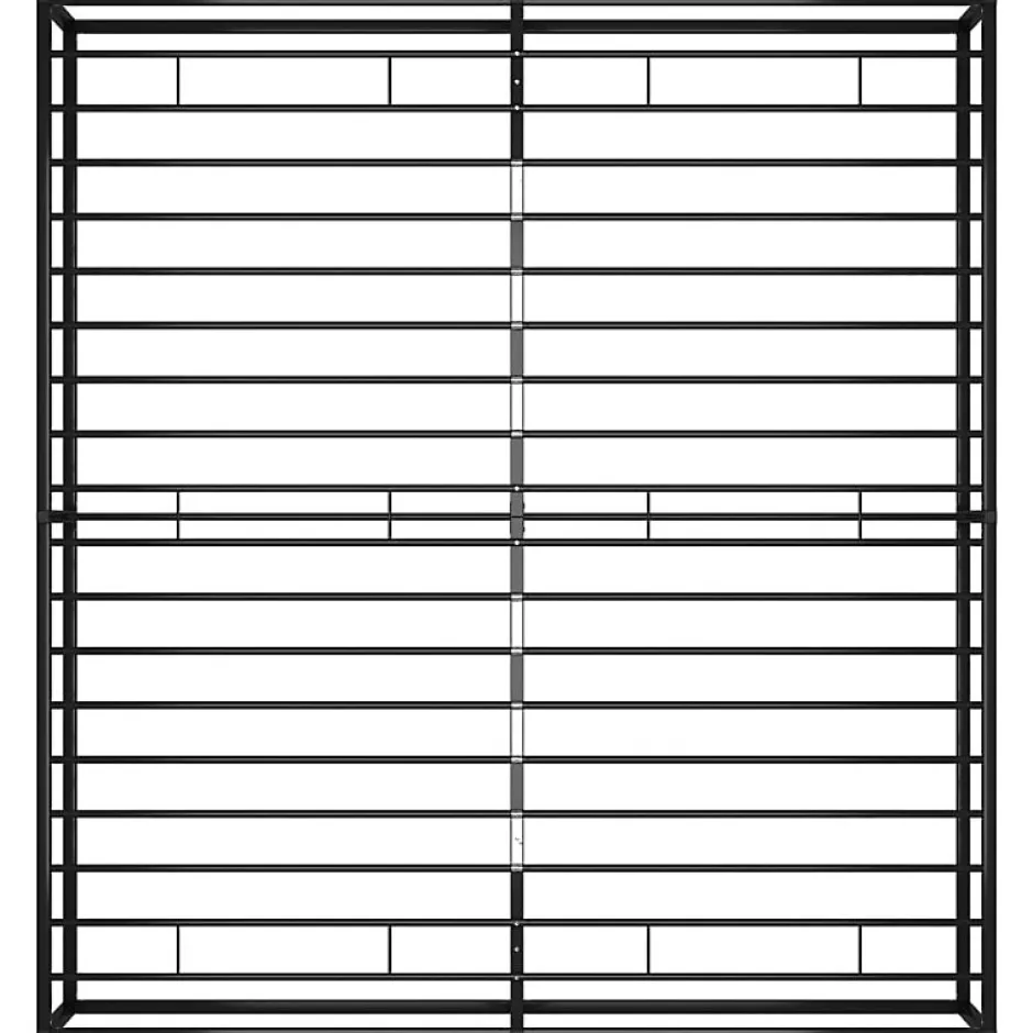Vidaxl Cadre de lit sans matelas noir métal 160x200 cm