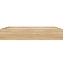 Vidaxl Cadre de lit sans matelas chêne sonoma 200x200 cm Outlet