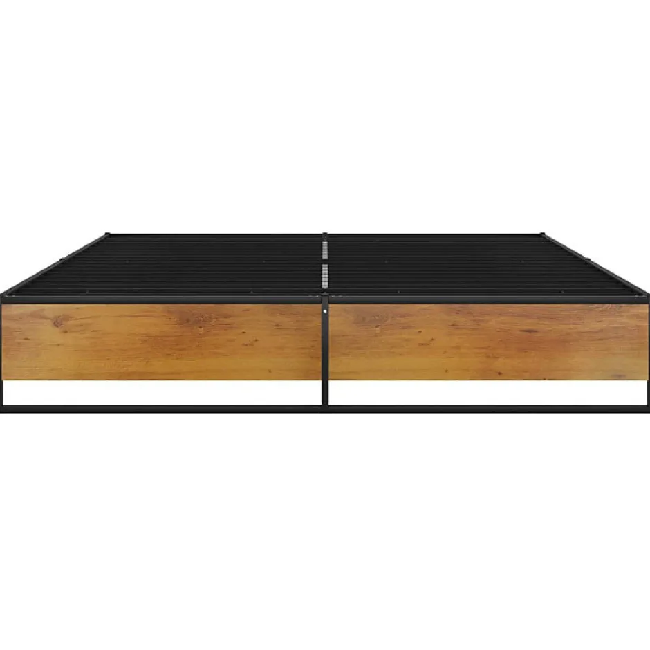 Vidaxl Cadre de lit sans matelas noir métal 160x200 cm