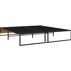Vidaxl Cadre de lit sans matelas noir métal 160x200 cm