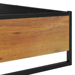 Vidaxl Cadre de lit sans matelas noir métal 160x200 cm