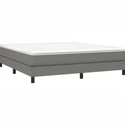 Vidaxl Cadre de lit sans matelas gris foncé 160x200 cm tissu