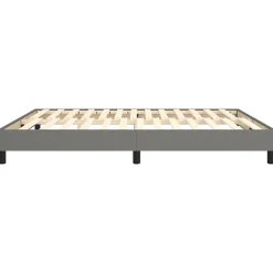 Vidaxl Cadre de lit sans matelas gris foncé 160x200 cm tissu