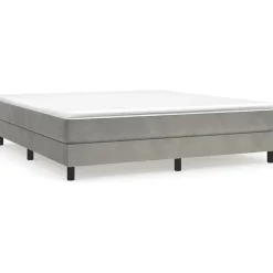 Vidaxl Cadre de lit sans matelas gris clair 180x200 cm velours