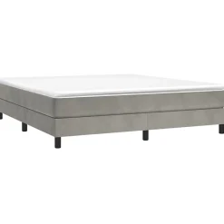 Vidaxl Cadre de lit sans matelas gris clair 180x200 cm velours