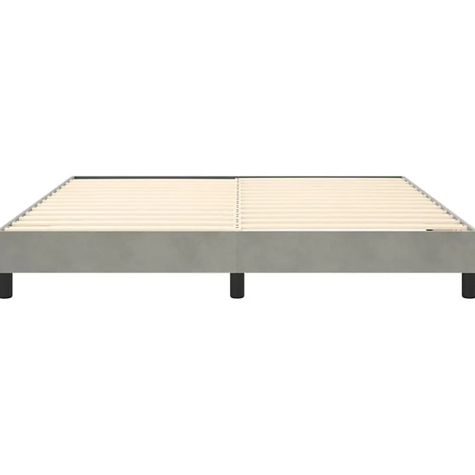 Vidaxl Cadre de lit sans matelas gris clair 180x200 cm velours