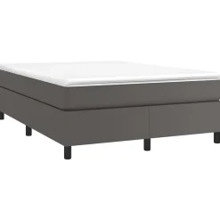 Vidaxl Cadre de lit sans matelas gris 140x190 cm similicuir Online