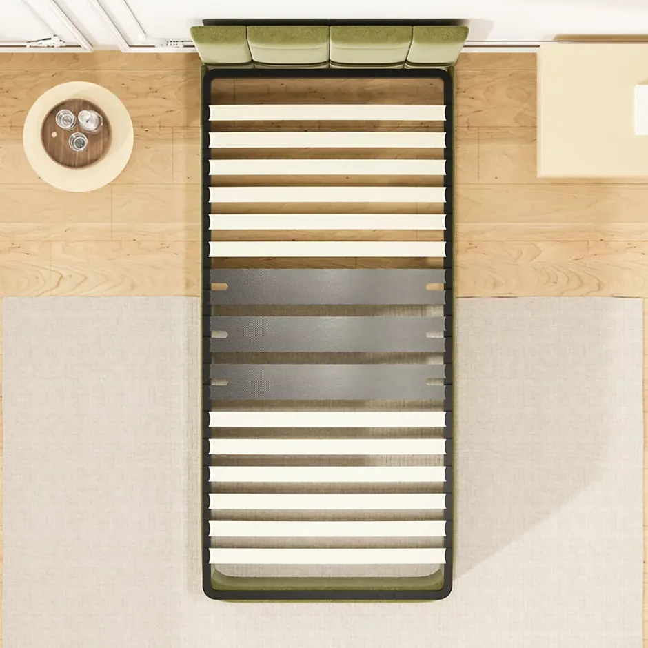 Teeno Cadre lattes 90x190 cm, 1x15 Lattes Peuplier Naturel
