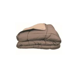 Toison d'Or CALGARY Couette chaude Microfibre 400g/m² Taupe & Lin 220x240cm Outlet