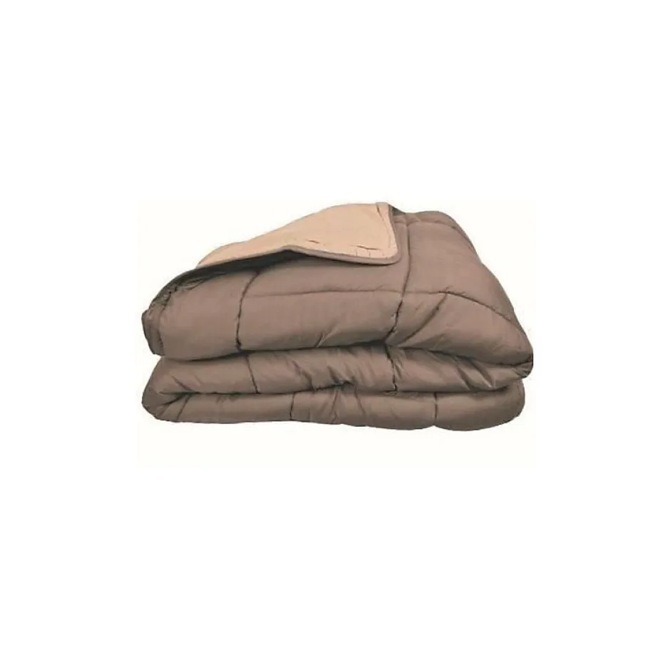 Toison d'Or CALGARY Couette chaude Microfibre 400g/m² Taupe & Lin 220x240cm Outlet
