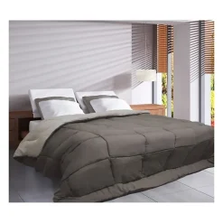 Toison d'Or CALGARY Couette chaude Microfibre 400g/m² Taupe & Lin 220x240cm Outlet