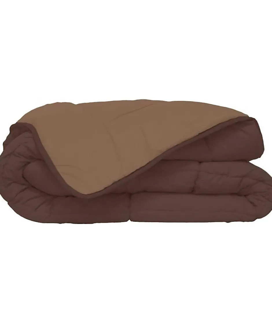 Toison d'Or CALGARY Couette chaude Microfibre 400g/m² Choco & Moka 200x200cm Sale
