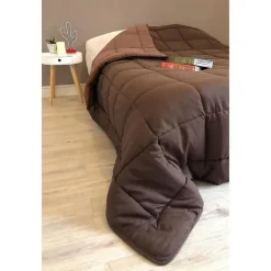 Toison d'Or CALGARY Couette chaude Microfibre 400g/m² Choco & Moka 200x200cm Sale