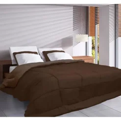 Toison d'Or CALGARY Couette chaude Microfibre 400g/m² Choco & Moka 200x200cm Sale