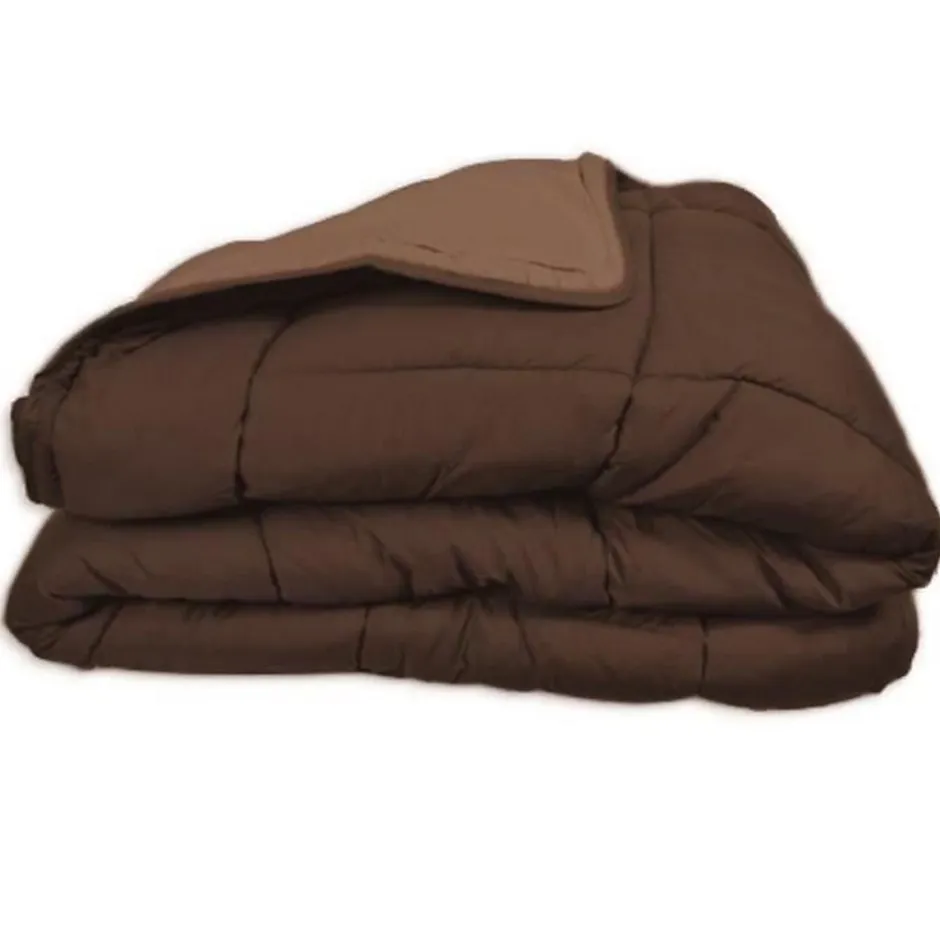 Toison d'Or CALGARY Couette chaude Microfibre 400g/m² Choco & Moka 200x200cm Sale