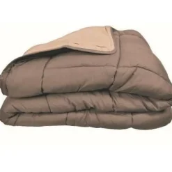 Toison d'Or CALGARY Couette chaude Microfibre 400g/m² Taupe & Lin 140x200cm