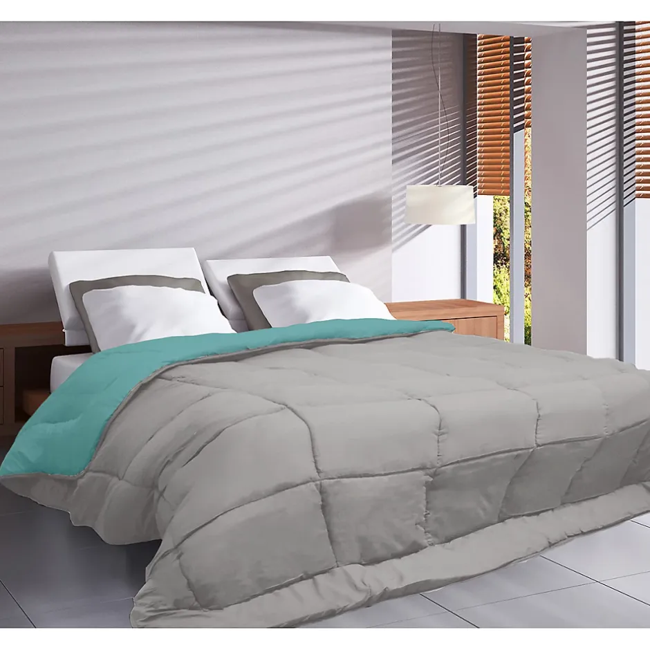 Toison d'Or CALGARY Couette chaude Microfibre 400g/m² Galet & Lac 240x260cm
