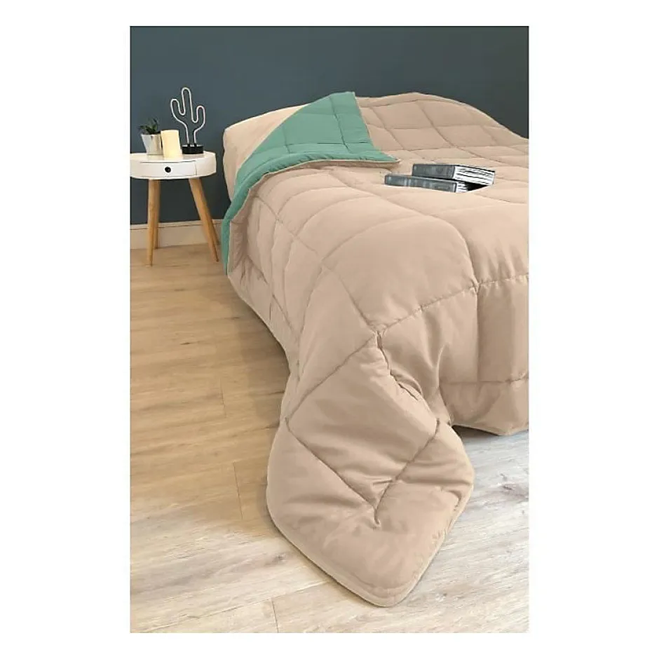 Toison d'Or CALGARY Couette chaude Microfibre 400g/m² Galet & Lac 240x260cm
