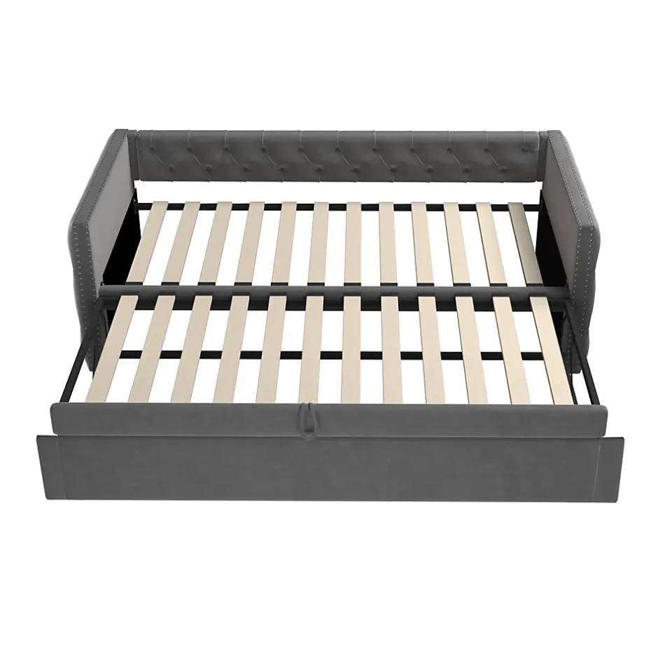 Redom Canapé 3 places convertible 140x190 cm, couchage d'appoint en tissu, design contemporain et fonctionnel Discount