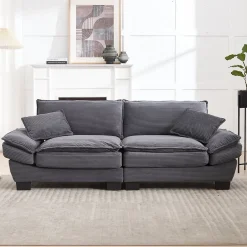 ProximaX Canapé-lit pliant 2 places Gris foncé, design moderne, matelas intégré, idéal pour salon et bureau Online
