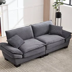 ProximaX Canapé-lit pliant 2 places Gris foncé, design moderne, matelas intégré, idéal pour salon et bureau Online