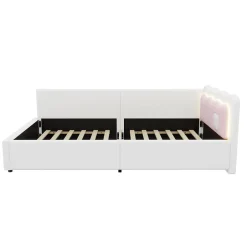 Redom Canapé-lit 140x190 cm convertible en tissu avec coffre de rangement, style contemporain, accoudoirs rembourrés
