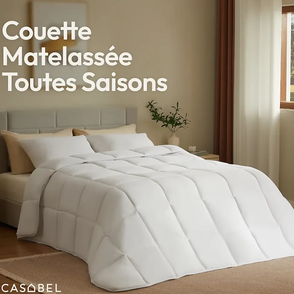 Casabel Couette 240x260 cm Hiver Légère, 450 GSM Microfibre Douce et Respirante, Thermorégulatrice, Lavable, Pour Lit 2 Personnes Online
