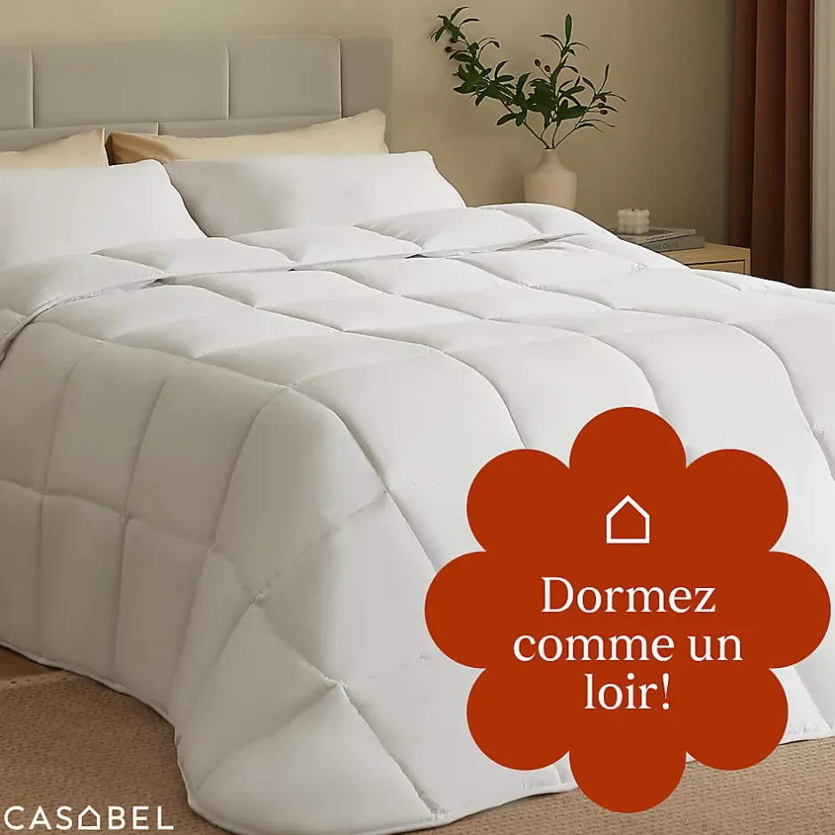 Casabel Couette 240x260 cm Hiver Légère, 450 GSM Microfibre Douce et Respirante, Thermorégulatrice, Lavable, Pour Lit 2 Personnes Online