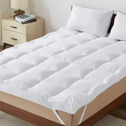 Casabel Surmatelas Moelleux 180x200 cm Extra Epais Microfibre Respirante Antiderapant 4 Bandes Elastiques Anti Acariens