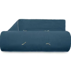 Linnea Chemin de lit coton lavé 80x200 cm HONO DÉCO bleu marine Sale