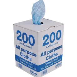 Chiffon tout usage antibactérien bleu - Jantex Discount