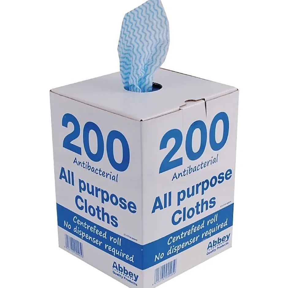 Chiffon tout usage antibactérien bleu - Jantex Discount