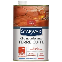 Starwax Cire nourrissante tomettes et terres cuites rouge 1L