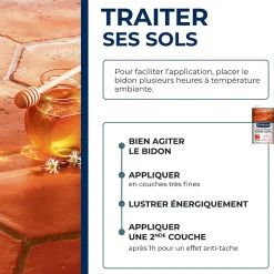 Starwax Cire nourrissante tomettes et terres cuites rouge 1L
