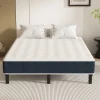 Teeno Combinaison lit matelas 120x190 cm, Matelas a mousse+ Cadre de Lit en Fer, Comprenant 9 pieds, Epaisseur du matelas 15 cm