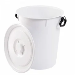 Gilac Conteneur alimentaire 50 L avec poignées noires - blanc