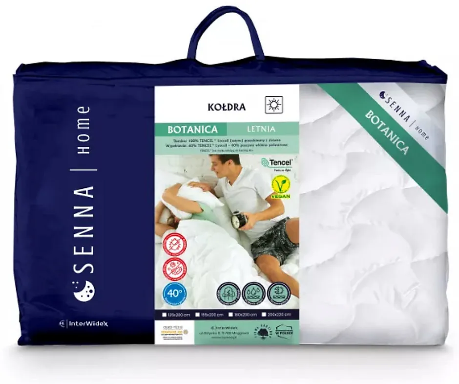 Senna Home Couette d'été 155x200 BOTANICA Blanc