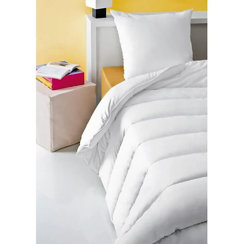 Abeil Couette anti-acariens - 220 x 240 cm - Chaude - 400 g/m² 2 personnes - Blanc -