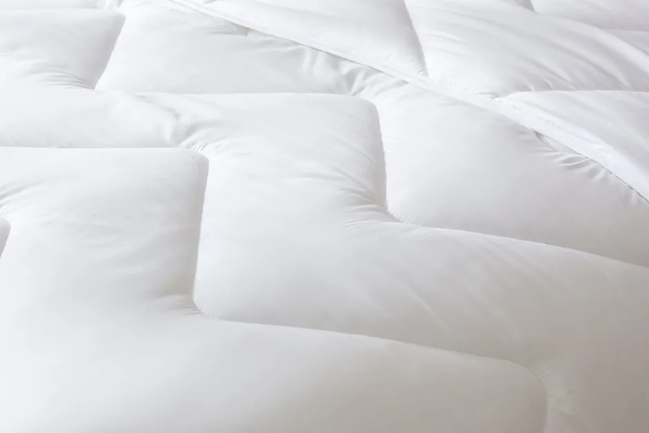 Abeil Couette anti-acariens chaude 140 x 200 cm polyester blanc