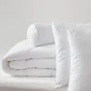 Blanreve Couette Blanrêve très chaude 260 x 240 + 2 Oreillers 60 x 60 + Polochon 160 "Confort" traité Anti Acarien Soft & care