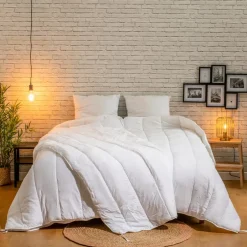 Bleu Calin Couette chaleur réglable 220x240cm SPÉCIAL COUPLES Hot